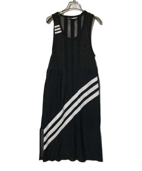 Y-3（ワイスリー）Y-3 (ワイスリー) ノースリーブメッシュワンピース/W CH1 MESH TANK ブラック サイズ:2XSの古着・服飾アイテム