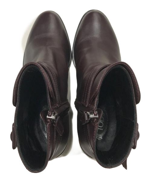 TOD'S（トッズ）TOD'S (トッズ) アンクルストラップブーツ ブラウン サイズ:35の古着・服飾アイテム