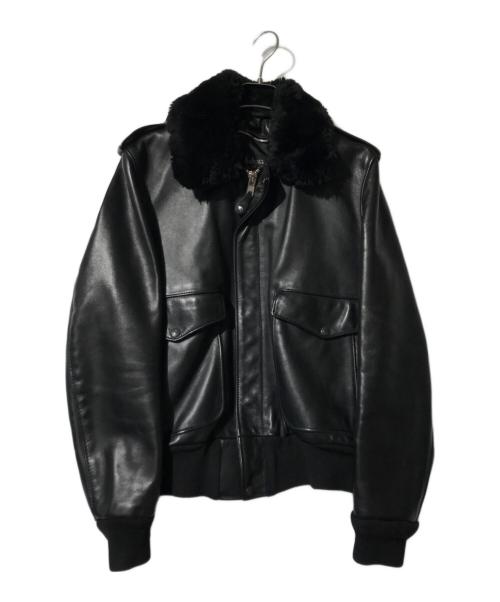 Schott（ショット）schott (ショット) A-2フライトジャケット型ボンバージャケット ブラック サイズ:40の古着・服飾アイテム