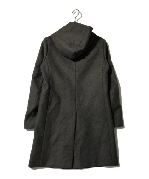 KAZUYUKI KUMAGAI ATTACHMENT（カズユキクマガイ アタッチメント）KAZUYUKI KUMAGAI ATTACHMENT (カズユキクマガイ アタッチメント) STUDIOUS (ステュディオス) メルトンフーデッドコート ブラウン サイズ:1の古着・服飾アイテム