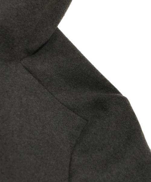 KAZUYUKI KUMAGAI ATTACHMENT（カズユキクマガイ アタッチメント）KAZUYUKI KUMAGAI ATTACHMENT (カズユキクマガイ アタッチメント) STUDIOUS (ステュディオス) メルトンフーデッドコート ブラウン サイズ:1の古着・服飾アイテム