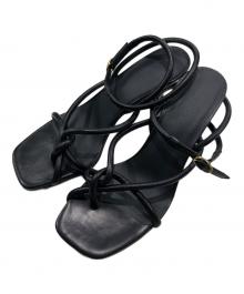 NEOUS（ネオアス）の古着「アンクルストラップサンダル/ミュール」｜ブラック