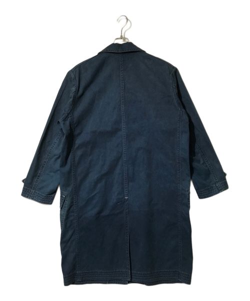 Porter Classic（ポータークラシック）Porter Classic (ポータークラシック) ステンカラーコート インディゴ サイズ:Mの古着・服飾アイテム