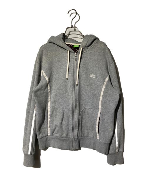 HUGO BOSS（ヒューゴ ボス）HUGO BOSS (ヒューゴ ボス) ジップパーカー グレー サイズ:Lの古着・服飾アイテム