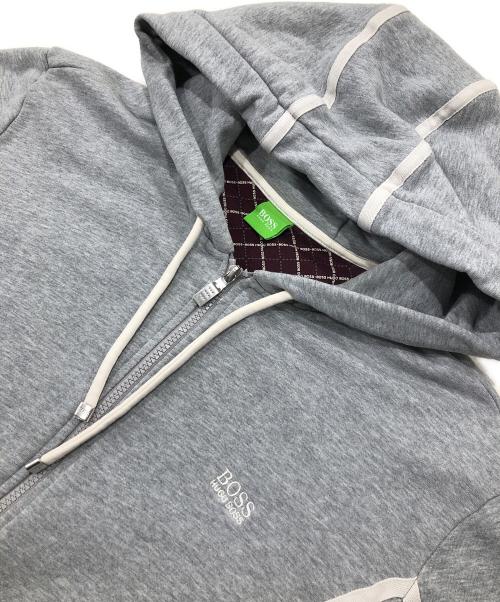 HUGO BOSS（ヒューゴ ボス）HUGO BOSS (ヒューゴ ボス) ジップパーカー グレー サイズ:Lの古着・服飾アイテム