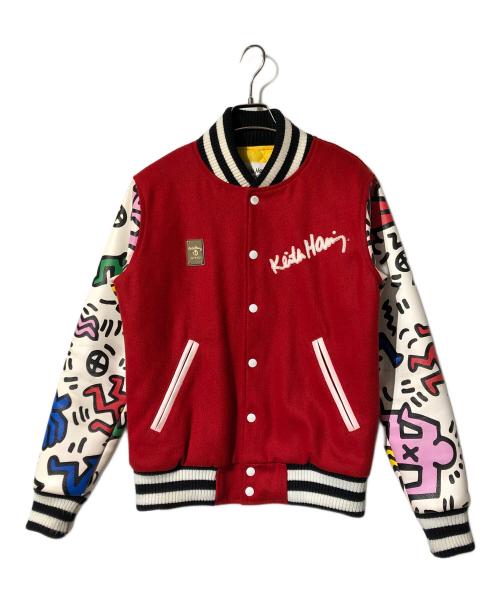 JOYRICH（ジョイリッチ）JOYRICH (ジョイリッチ) Keith Haring (キースヘリング) スタジャン レッド サイズ:Ｓの古着・服飾アイテム