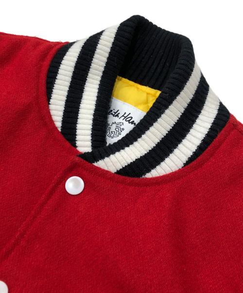 JOYRICH（ジョイリッチ）JOYRICH (ジョイリッチ) Keith Haring (キースヘリング) スタジャン レッド サイズ:Ｓの古着・服飾アイテム