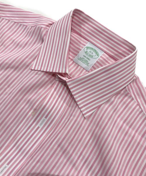 BROOKS BROTHERS（ブルックスブラザーズ）BROOKS BROTHERS (ブルックスブラザーズ) ストライプシャツ ピンク サイズ:15 1/2の古着・服飾アイテム