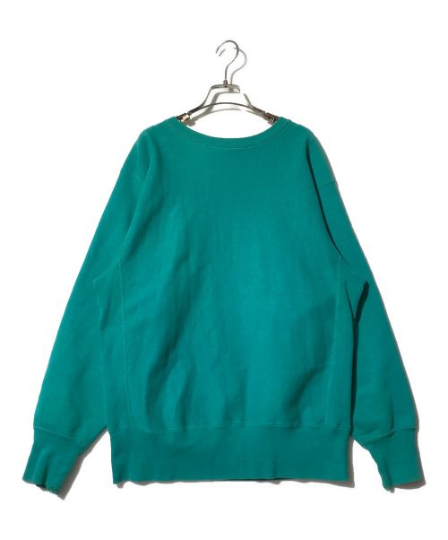Champion REVERSE WEAVE（チャンピオン リバース ウィーブ）Champion REVERSE WEAVE (チャンピオン リバース ウィーブ) クルーネックスウェット グリーン サイズ:LARGEの古着・服飾アイテム