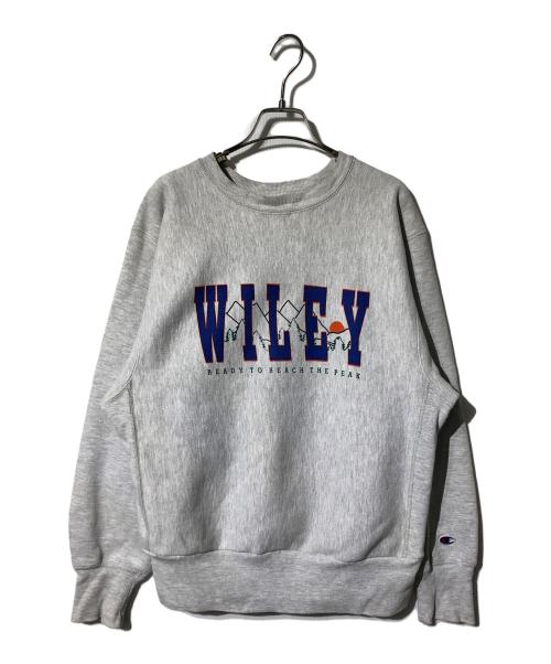 Champion REVERSE WEAVE（チャンピオン リバース ウィーブ）Champion REVERSE WEAVE (チャンピオン リバース ウィーブ) クルーネックスウェット グレー サイズ:Ｌの古着・服飾アイテム