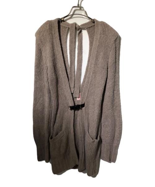 FETICO（フェティコ）FETICO (フェティコ) WOOL CASHMERE KNIT CARDIGAN ブラウン サイズ:2の古着・服飾アイテム