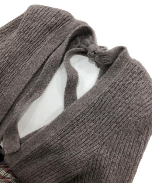 FETICO（フェティコ）FETICO (フェティコ) WOOL CASHMERE KNIT CARDIGAN ブラウン サイズ:2の古着・服飾アイテム