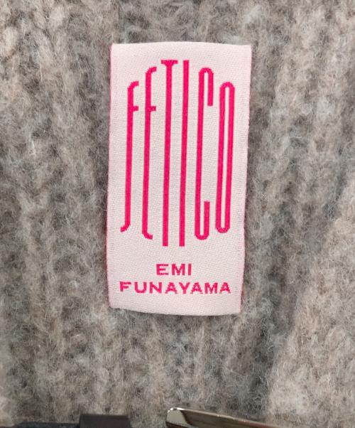 FETICO（フェティコ）FETICO (フェティコ) WOOL CASHMERE KNIT CARDIGAN ブラウン サイズ:2の古着・服飾アイテム