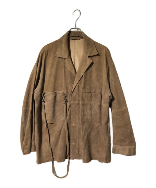 YOKE（ヨーク）YOKE (ヨーク) SUEDE OUT-OFF SHIRTS JACKET ブラウン サイズ:1の古着・服飾アイテム