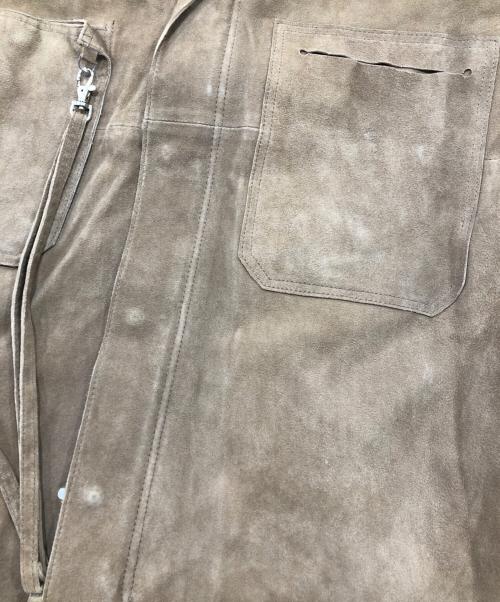 YOKE（ヨーク）YOKE (ヨーク) SUEDE OUT-OFF SHIRTS JACKET ブラウン サイズ:1の古着・服飾アイテム