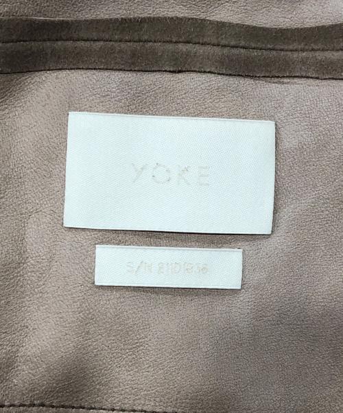 YOKE（ヨーク）YOKE (ヨーク) SUEDE OUT-OFF SHIRTS JACKET ブラウン サイズ:1の古着・服飾アイテム
