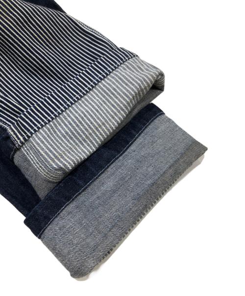 KOJIMA GENES（コジマジーンズ）KOJIMA GENES (コジマジーンズ) ストライプデニムパンツ インディゴ サイズ:32の古着・服飾アイテム