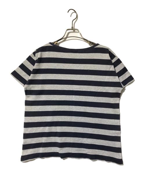 ISSEY MIYAKE（イッセイミヤケ）ISSEY MIYAKE (イッセイミヤケ) tsumori chisato (ツモリチサト) ボーダーTシャツ グレー サイズ:9の古着・服飾アイテム