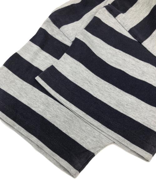 ISSEY MIYAKE（イッセイミヤケ）ISSEY MIYAKE (イッセイミヤケ) tsumori chisato (ツモリチサト) ボーダーTシャツ グレー サイズ:9の古着・服飾アイテム