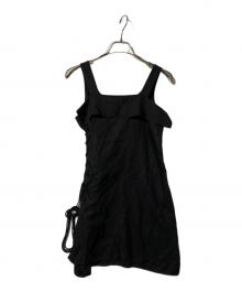 Y's（ワイズ）の古着「CELLULOSE VIYELLA RIGHT LACE UP BLOUSE」｜ブラック