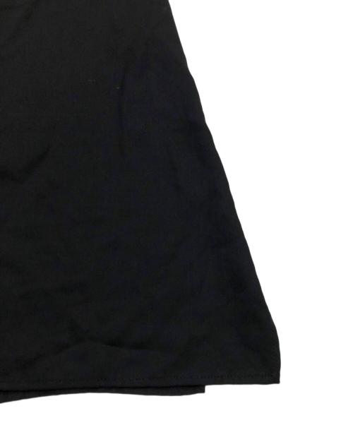 Y's（ワイズ）Y's (ワイズ) CELLULOSE VIYELLA RIGHT LACE UP BLOUSE ブラック サイズ:1の古着・服飾アイテム