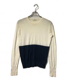 CELINE（セリーヌ）の古着「コットンシルクニット」｜ホワイト