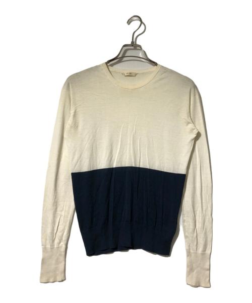 CELINE（セリーヌ）CELINE (セリーヌ) コットンシルクニット ホワイト サイズ:Mの古着・服飾アイテム