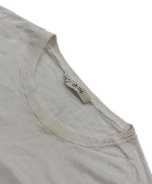 CELINE（セリーヌ）CELINE (セリーヌ) コットンシルクニット ホワイト サイズ:Mの古着・服飾アイテム