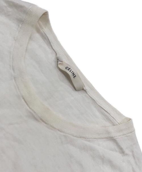 CELINE（セリーヌ）CELINE (セリーヌ) コットンシルクニット ホワイト サイズ:Mの古着・服飾アイテム