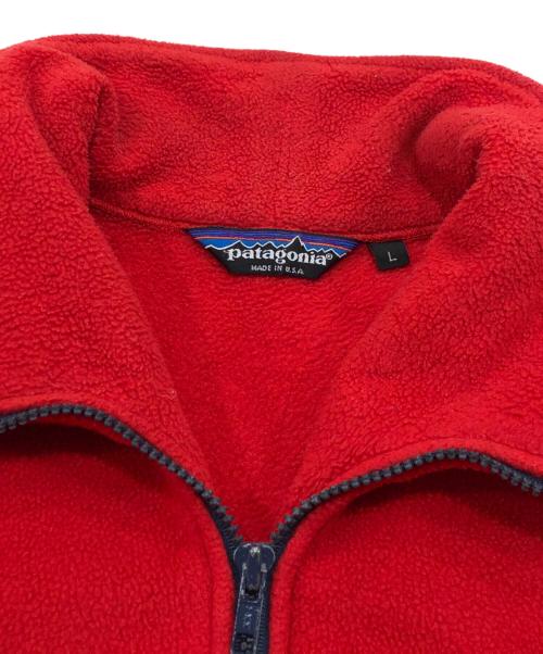 Patagonia（パタゴニア）Patagonia (パタゴニア) 80'sフリースジャケット レッド サイズ:Lの古着・服飾アイテム