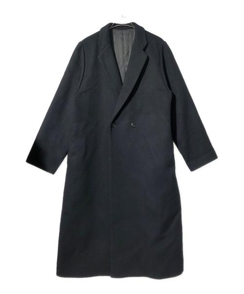 Lui's（ルイス）Lui's (ルイス) ビーバーメルトンクラシックチェスターコート ブラック サイズ:Mの古着・服飾アイテム