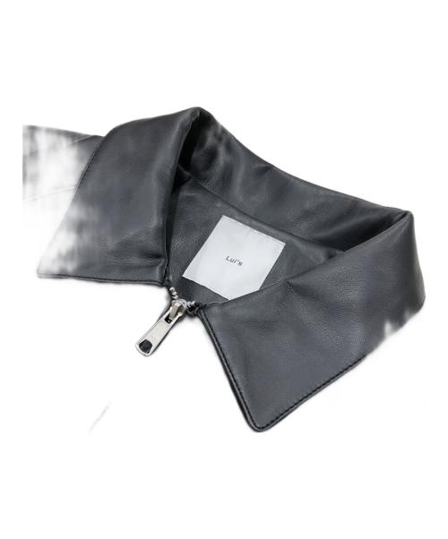 Lui's（ルイス）Lui's (ルイス) シンセティックレザーブルゾン ブラック サイズ:Ｓの古着・服飾アイテム