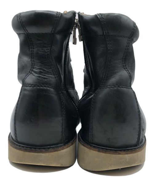 SLOWWEARLION（スローウェアライオン）SLOWWEARLION (スローウェアライオン) サイドジップブーツ ブラック サイズ:Mの古着・服飾アイテム