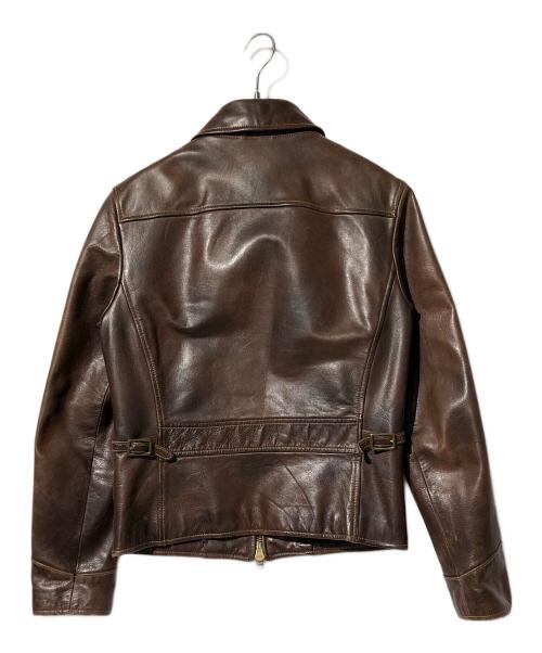 POLO RALPH LAUREN（ポロ・ラルフローレン）POLO RALPH LAUREN (ポロ・ラルフローレン) ホースレザージャケット ブラウン サイズ:Ｓの古着・服飾アイテム