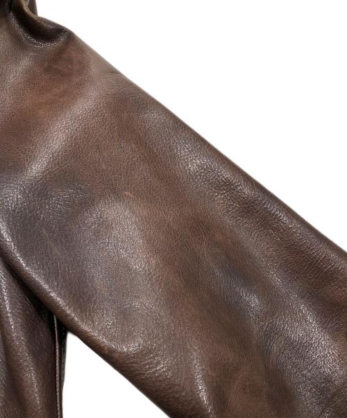 POLO RALPH LAUREN（ポロ・ラルフローレン）POLO RALPH LAUREN (ポロ・ラルフローレン) ホースレザージャケット ブラウン サイズ:Ｓの古着・服飾アイテム