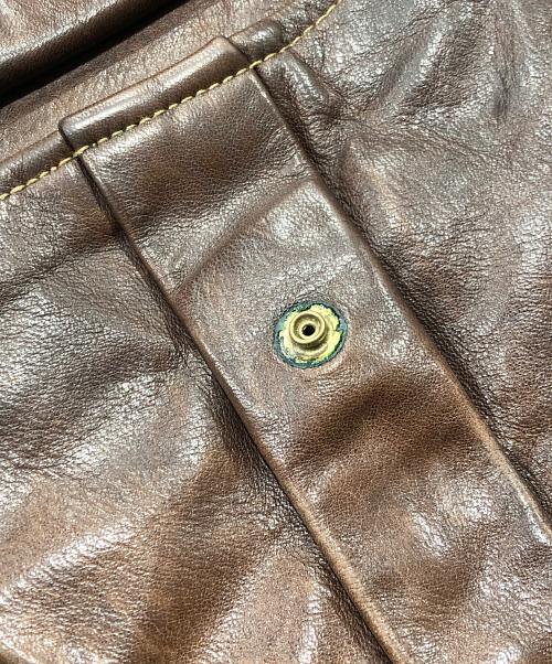 POLO RALPH LAUREN（ポロ・ラルフローレン）POLO RALPH LAUREN (ポロ・ラルフローレン) ホースレザージャケット ブラウン サイズ:Ｓの古着・服飾アイテム