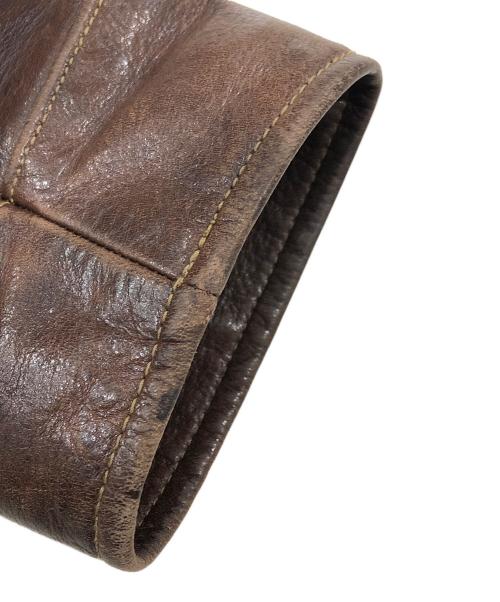 POLO RALPH LAUREN（ポロ・ラルフローレン）POLO RALPH LAUREN (ポロ・ラルフローレン) ホースレザージャケット ブラウン サイズ:Ｓの古着・服飾アイテム