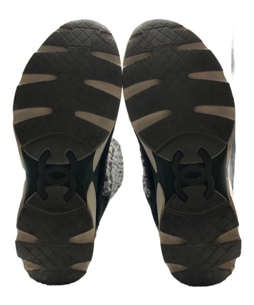 CHANEL（シャネル）CHANEL (シャネル) ラウンドトゥ ココマーク ロングブーツ ブラック サイズ:36の古着・服飾アイテム