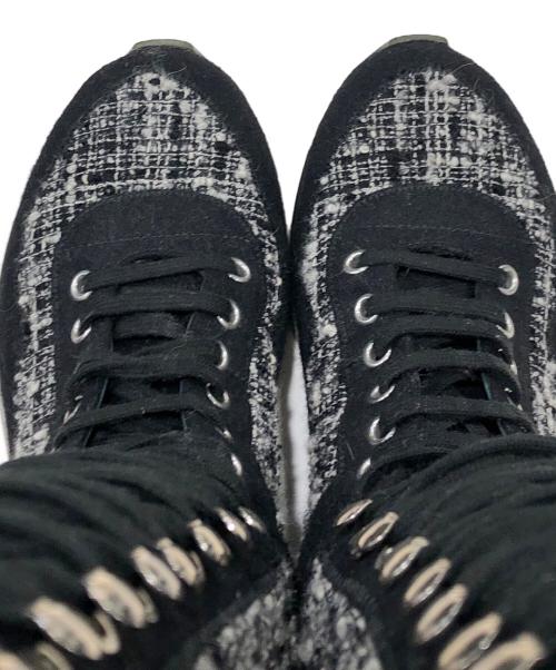 CHANEL（シャネル）CHANEL (シャネル) ラウンドトゥ ココマーク ロングブーツ ブラック サイズ:36の古着・服飾アイテム