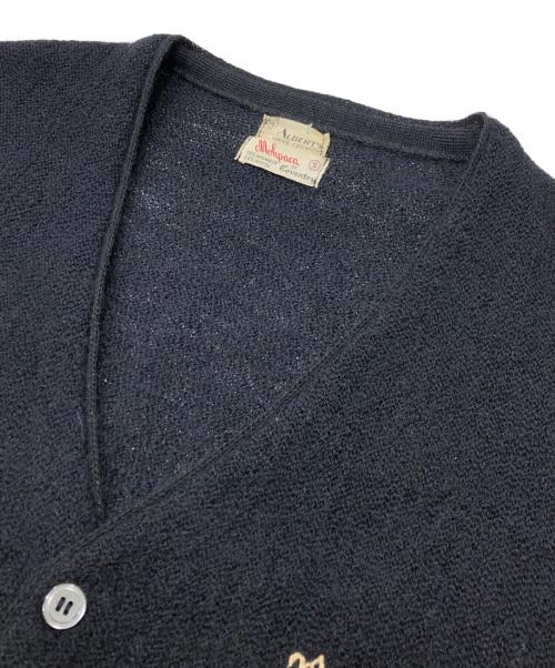 USED（ユーズド）USED (ユーズド) ヴィンテージブラックモヘアウールカーディガン ネイビー サイズ:Sの古着・服飾アイテム