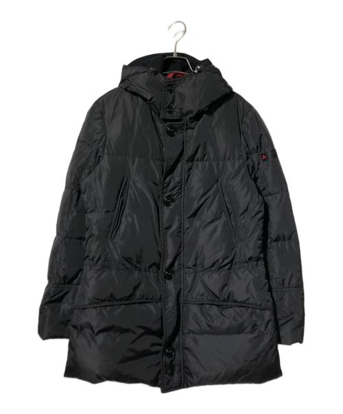 PEUTEREY（ピューテリー）PEUTEREY (ピューテリー) フーデットダウンジャケット ブラック サイズ:46の古着・服飾アイテム