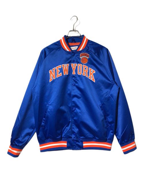 MITCHELL & NESS（ミッチェルアンドネス）MITCHELL & NESS (ミッチェルアンドネス) スタジャン/NEW YORK KNICKS ブルー サイズ:Lの古着・服飾アイテム