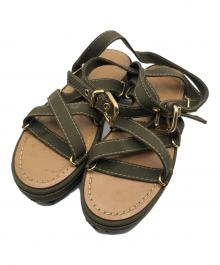 MARNI（マルニ）の古着「ベルトストラップサンダル」｜オリーブ