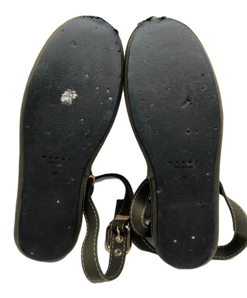 MARNI（マルニ）MARNI (マルニ) ベルトストラップサンダル オリーブ サイズ:24の古着・服飾アイテム