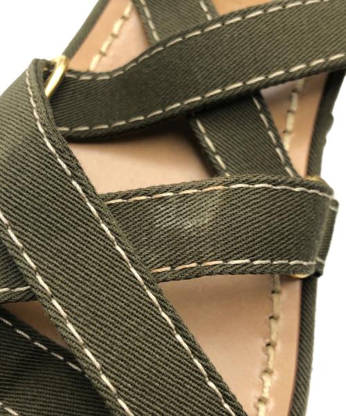 MARNI（マルニ）MARNI (マルニ) ベルトストラップサンダル オリーブ サイズ:24の古着・服飾アイテム