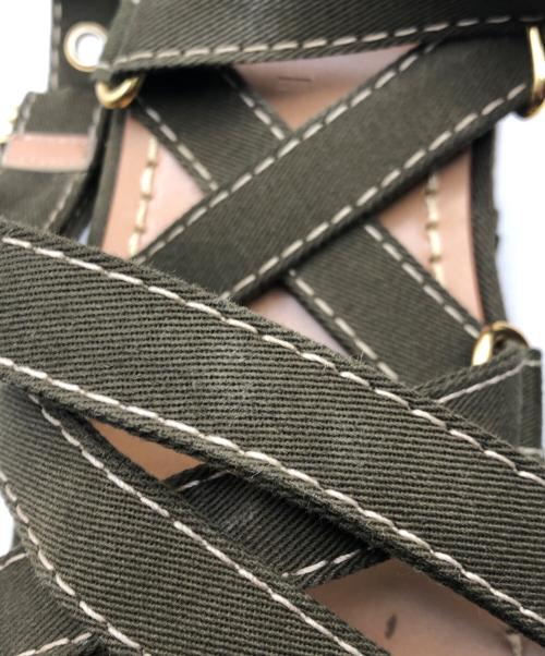 MARNI（マルニ）MARNI (マルニ) ベルトストラップサンダル オリーブ サイズ:24の古着・服飾アイテム