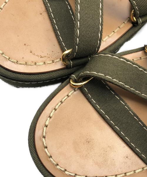 MARNI（マルニ）MARNI (マルニ) ベルトストラップサンダル オリーブ サイズ:24の古着・服飾アイテム