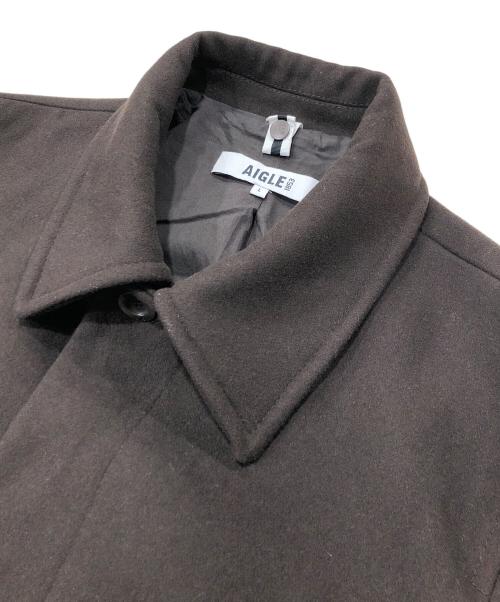 AIGLE（エーグル）AIGLE (エーグル) ロングウールコート ブラウン サイズ:Lの古着・服飾アイテム