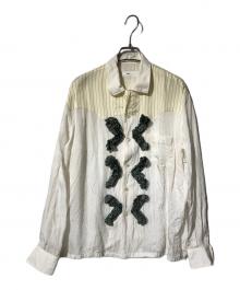 TOGA VIRILIS（トーガ ビリリース）の古着「Cupra jacquard shirt」｜ベージュ