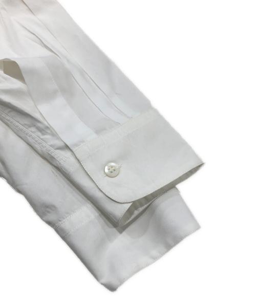 DRIES VAN NOTEN（ドリスヴァンノッテン）DRIES VAN NOTEN (ドリスヴァンノッテン) フロント刺繍ブロードシャツ ホワイト サイズ:44の古着・服飾アイテム